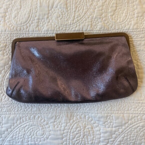 MARNI METALLIC PURPLE CLUTCH